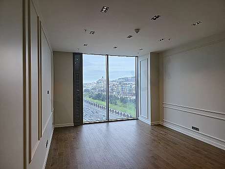 Bright and modern living room interior.