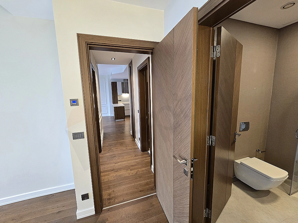Bright and spacious corridor with modern design.