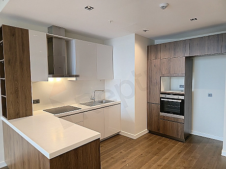 Modern designed, bright and spacious kitchen.