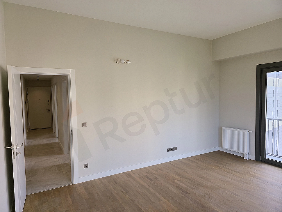 Modern designed, bright and spacious living room.