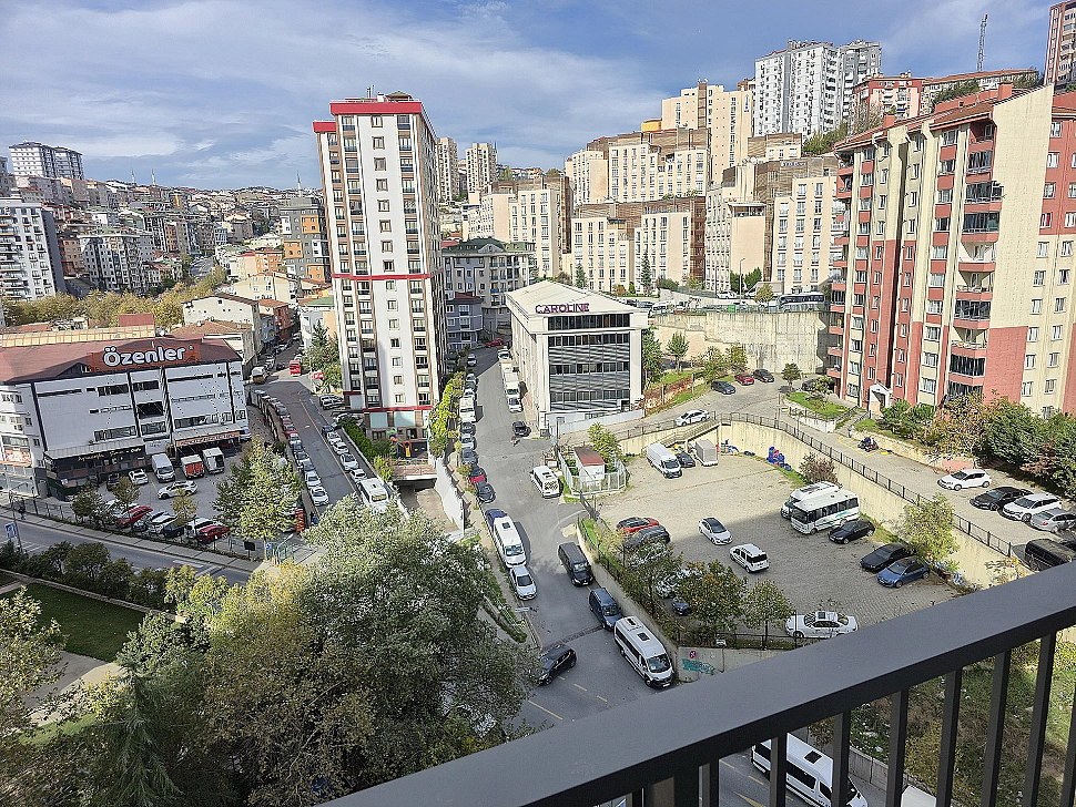 City view of a new apartment in Kağıthane, Istanbul