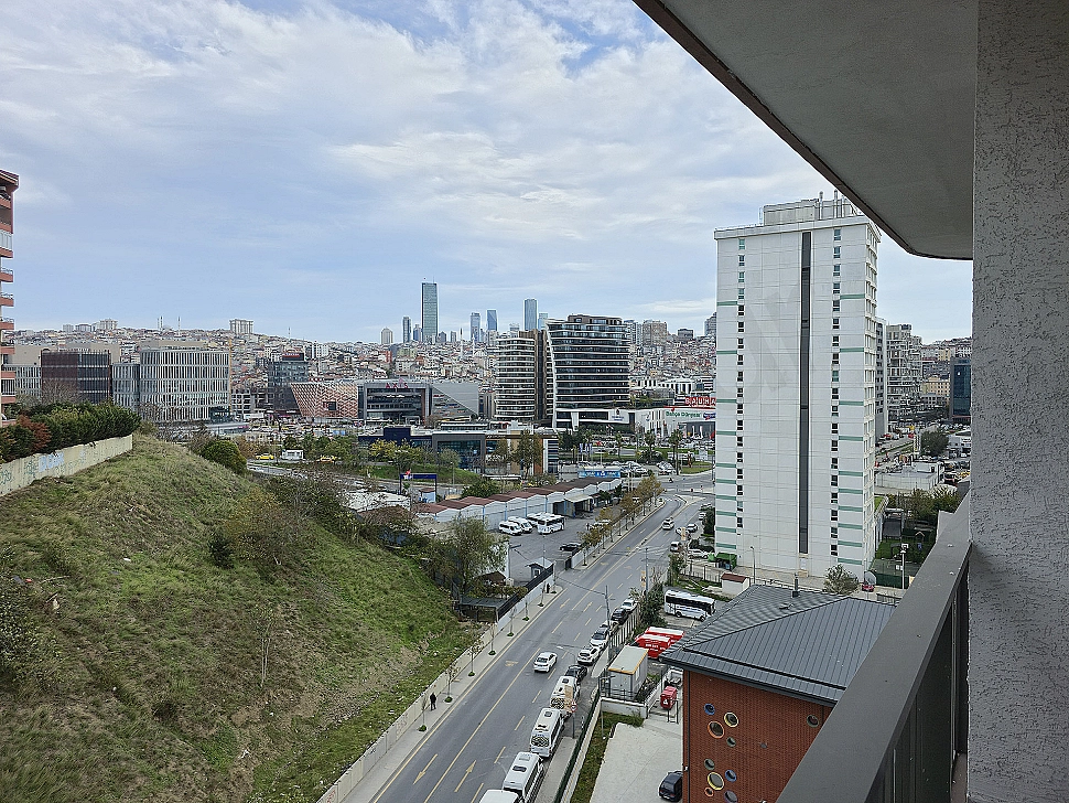 General view of a new apartment with city view in Kağıthane, Istanbul.