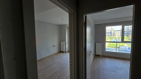 Interior view of a modern and spacious bedroom