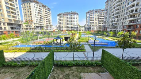 Wide-angle panoramic view showing buildings and urban layout in Beylikduzu, Istanbul.