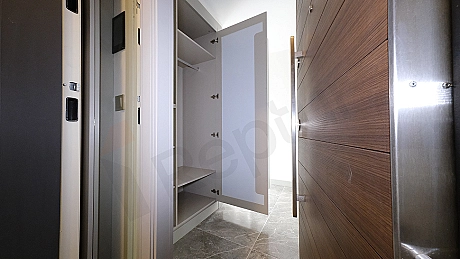 Detail of apartment entrance door.