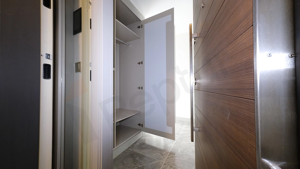 Detail of apartment entrance door.