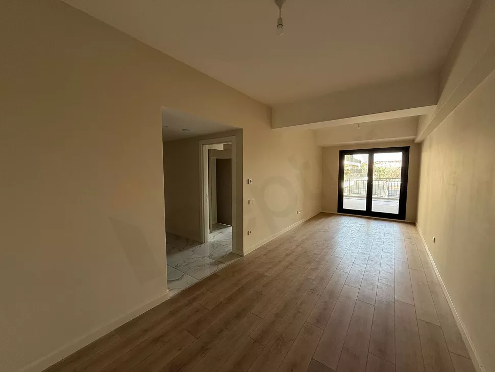 Spacious and bright living room area with modern architecture.