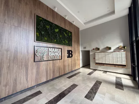 Modern and spacious apartment building lobby design