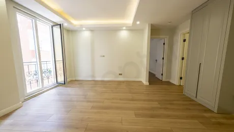 Modern and spacious dining room area with bright lighting in Beyoglu, Istanbul.