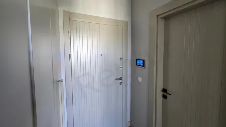Spacious and bright corridor of a modern residence apartment in Beylikdüzü.