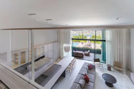 Premium Beachfront Apartment in Bodrum with Private Beach & Pier