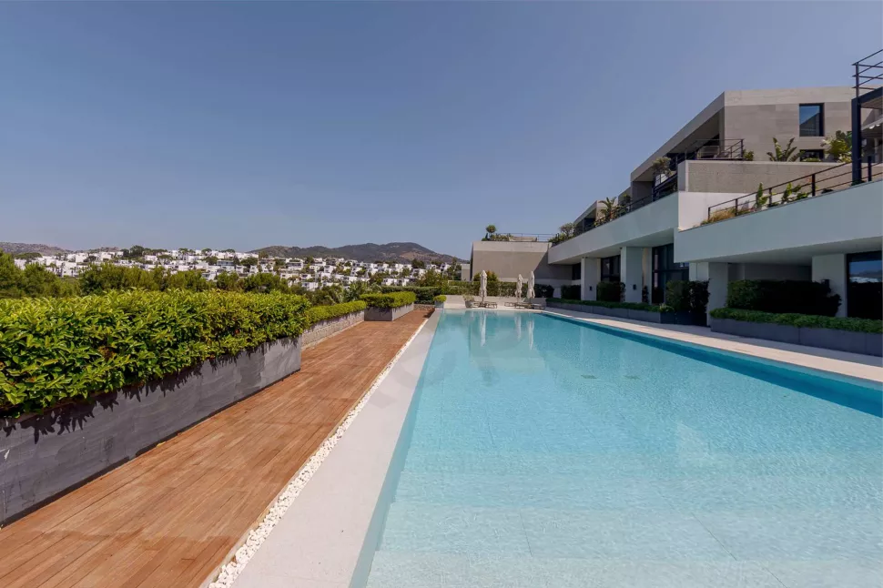 Premium Beachfront Apartment in Bodrum with Private Beach & Pier
