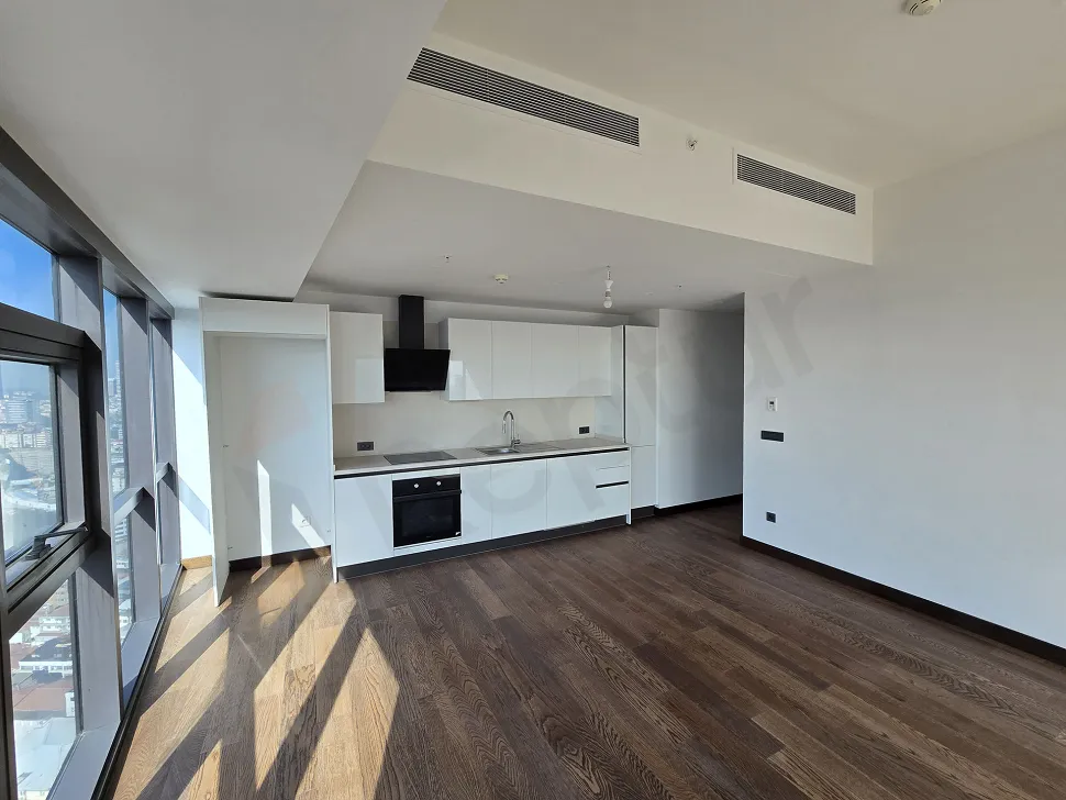 Spacious and bright open kitchen area with a modern design.