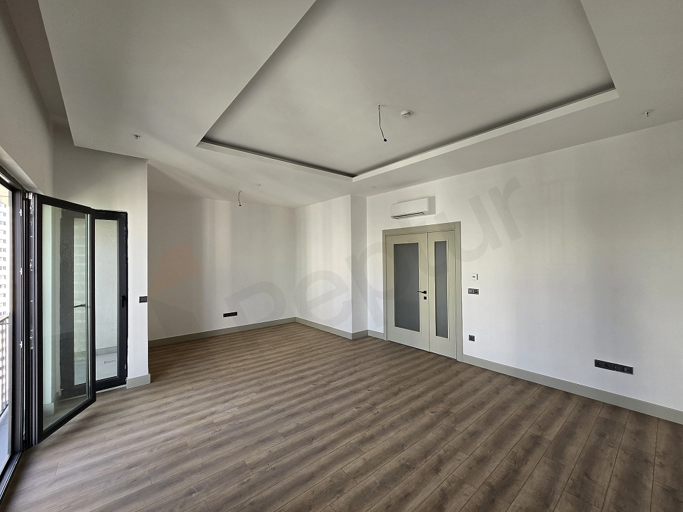 Spacious and bright living room.