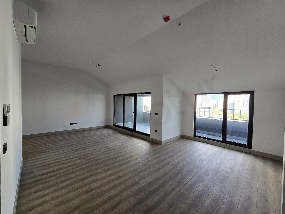 Bright and spacious living room interior.