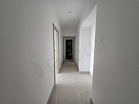 Interior view of the corridor of a duplex apartment for sale in Ataşehir.