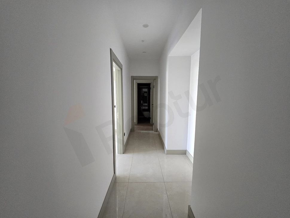 Interior view of the corridor of a duplex apartment for sale in Ataşehir.