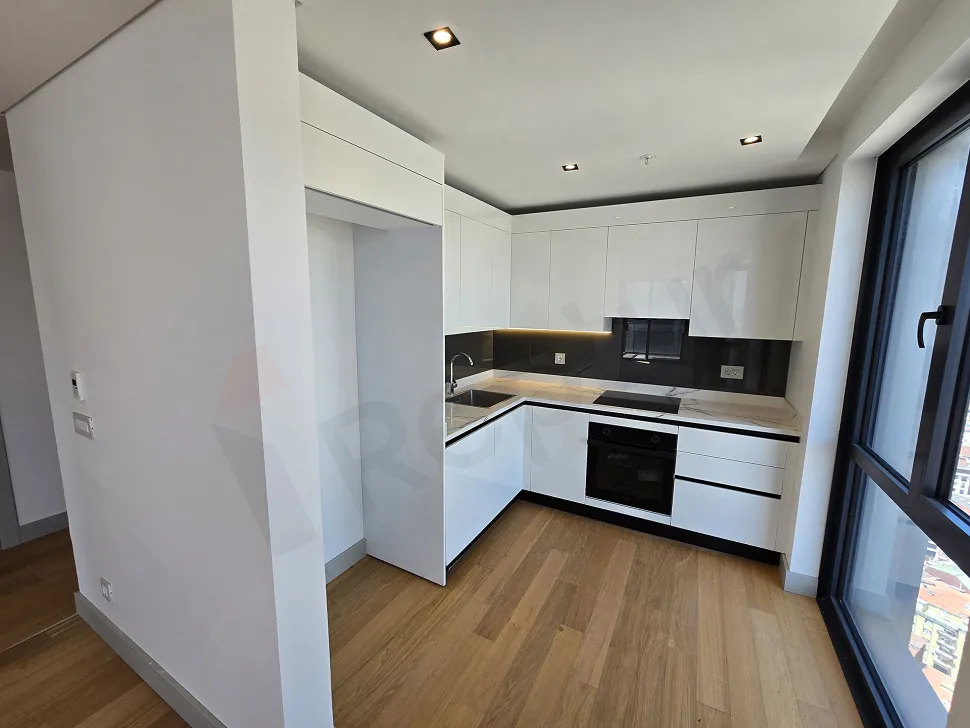 Modern designed, spacious and bright kitchen area