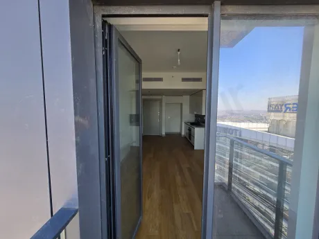 Spacious balcony with city view of a residence apartment in Sisli