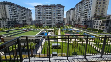 Pool-View 2+1 Layout: Large Balcony & Master Suite