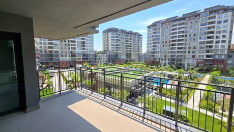 Pool-View 2+1 Layout: Large Balcony & Master Suite