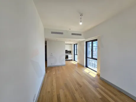 Bright and spacious dining room area of a modern 1+1 apartment in Sisli.