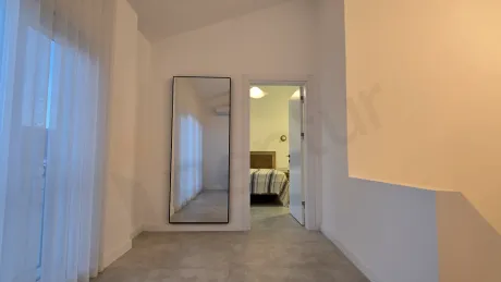 Bright and spacious corridor area and interior details of a modern villa.