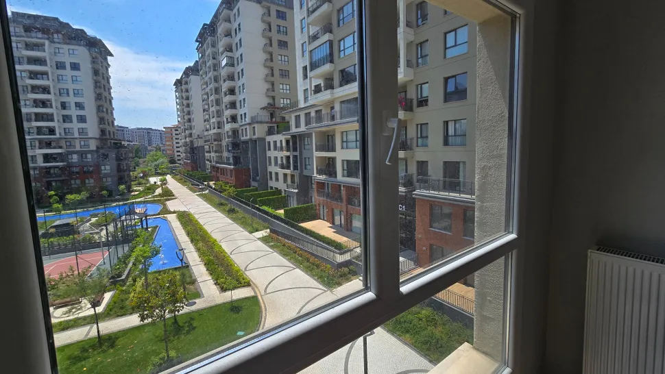 Resort-Style Vista: Spacious 4+1 Residence with Dual Balconies Overlooking the Pool