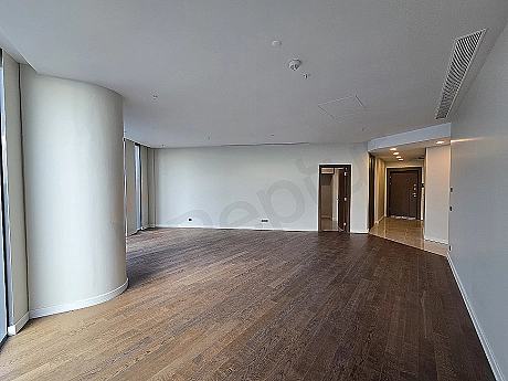 Modern designed, spacious and bright living room interior