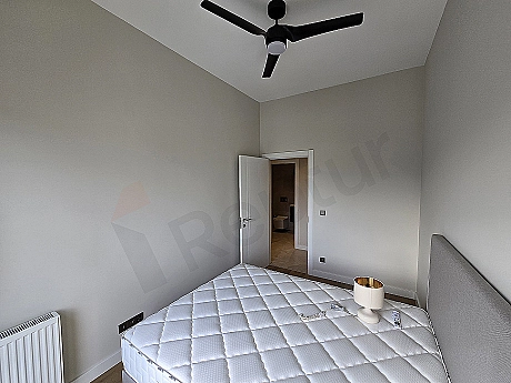 Interior of a furnished bedroom