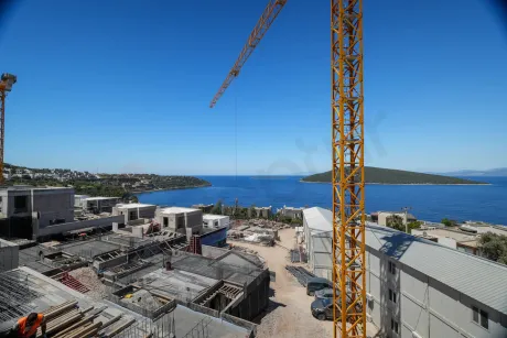 Sea-View 4.5+1 Semi-Detached Villa for Sale in Bodrum Türkbükü Directly from Developer