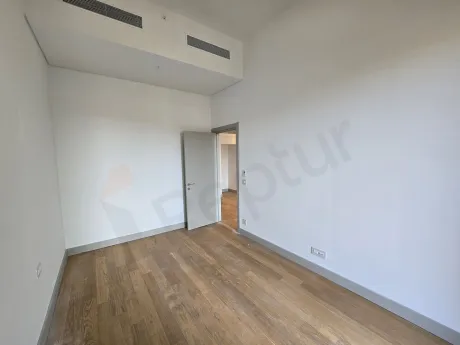 Bright and spacious bedroom area of a modern residence apartment in Sisli.