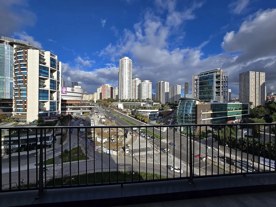 View of 3+1 apartment for sale in Ataşehir.