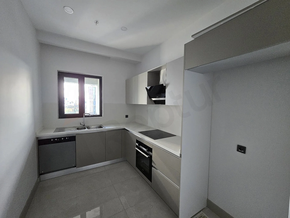 Kitchen view of apartment for sale in Ataşehir.