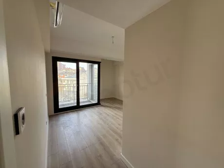 Spacious, bright, and airy bedroom area of a 3+1 apartment located in Cekmekoy, Istanbul.