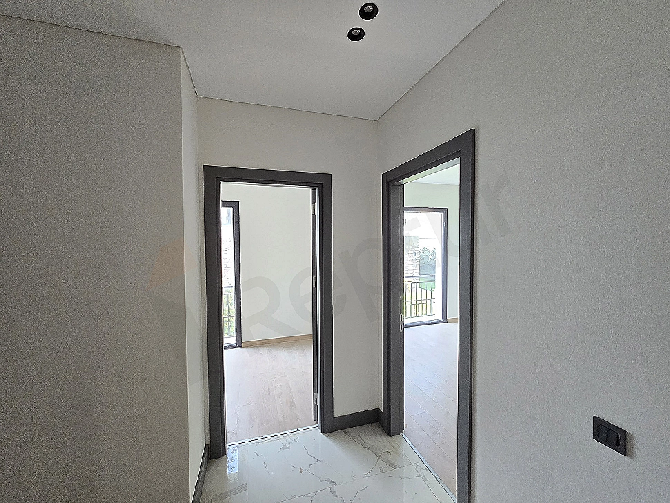 Interior view of the corridor of a villa for sale in Başakşehir.