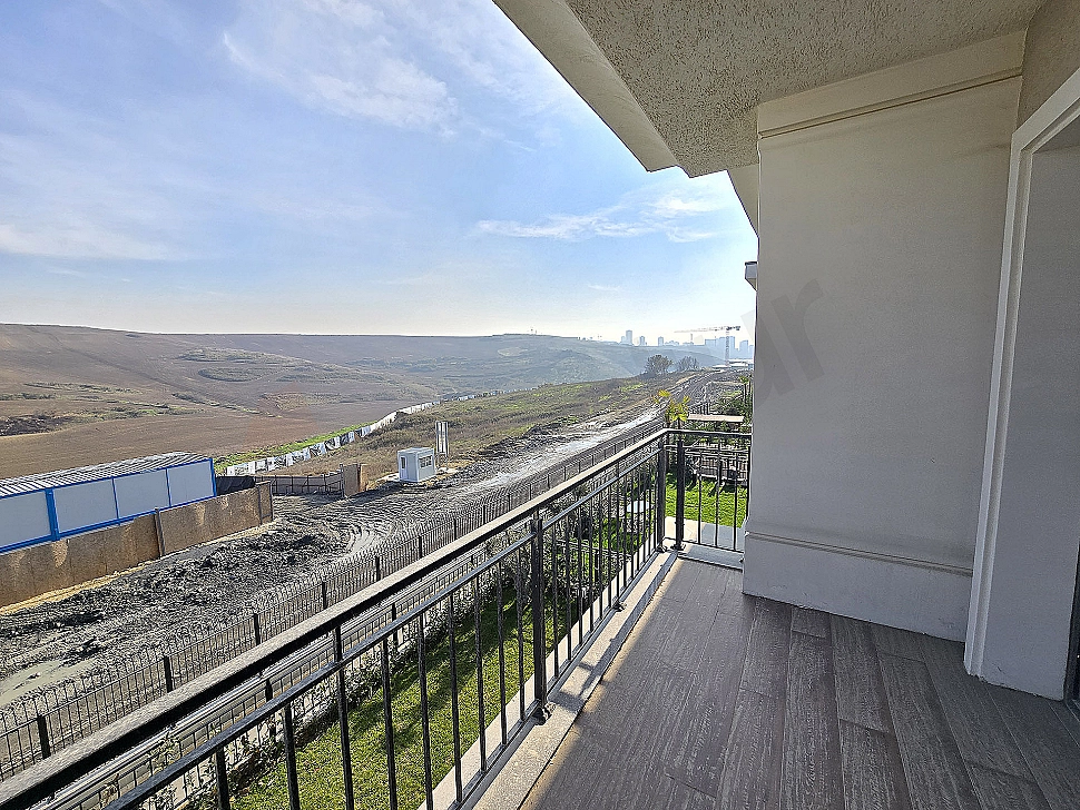Balcony view of a villa for sale in Başakşehir.