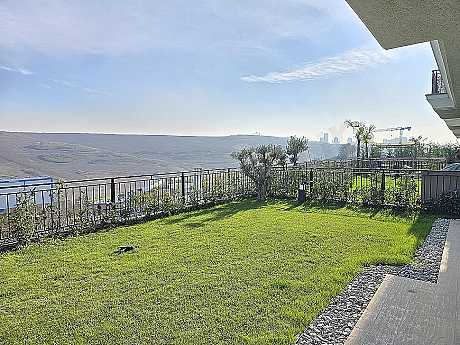 Garden view of a villa for sale in Başakşehir.