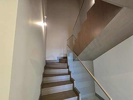 Modern designed, bright and spacious corridor interior.