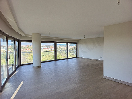 Modernly designed living room with luxurious details.