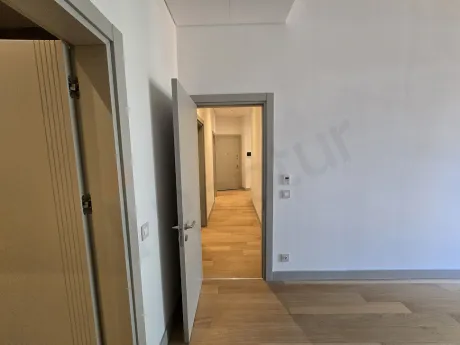Spacious and naturally lit bedroom of a modern residence apartment in Sisli.