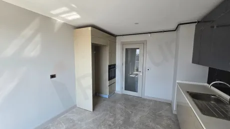 Modern designed, spacious and bright kitchen interior view
