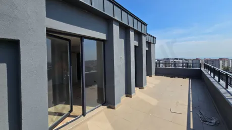 View of a newly built modern and spacious balcony
