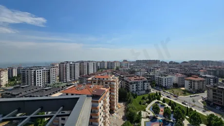 Wide-angle panoramic city view showing buildings and the skyline in Beylikdüzü, Istanbul.