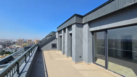 Spacious and modern terrace area with city views in Beylikdüzü.