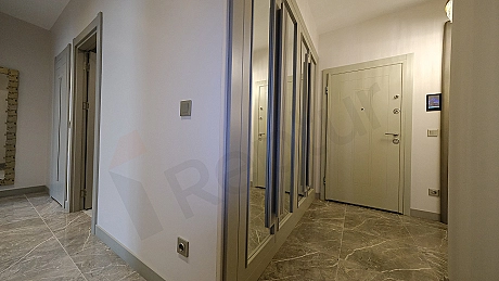 Furnished apartment entrance area.