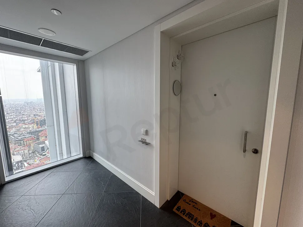 Modern and stylishly designed apartment entrance area