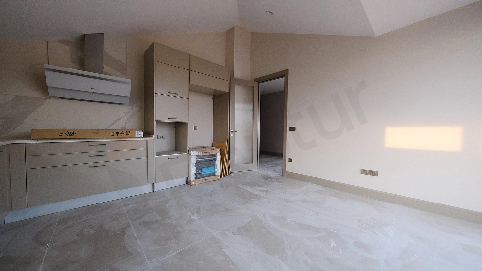 Modern designed, bright and spacious kitchen.