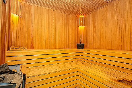 Spa area detail in a luxury mansion.