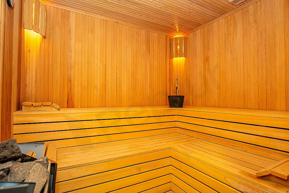 Spa area detail in a luxury mansion.